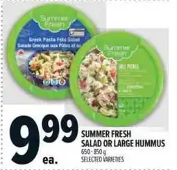 Metro Summer Fresh salad or large hummus offer