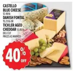 Metro Castello blue cheese danish fontal tickler aged cheddar offer