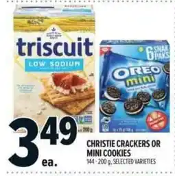 Metro Christie crackers or mini cookies offer