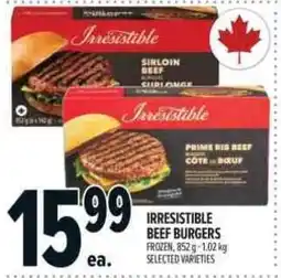 Metro Irresistible beef burgers offer