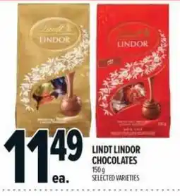 Metro Lindt Lindor chocolates offer
