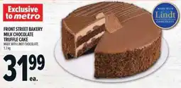 Metro Front Street Bakery Milk Chocolate Truffle Cake offer