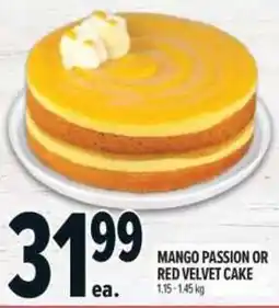 Metro Mango Passion Or Red Velvet Cake offer
