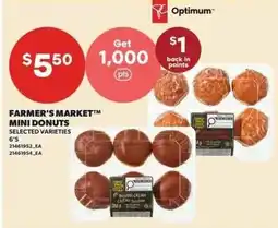 Independent Grocer Farmer's Market mini donuts offer