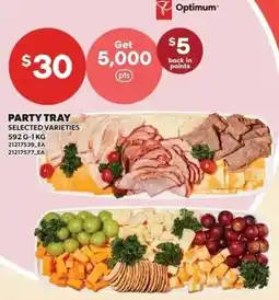 Independent Grocer Optimum party tray offer
