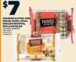 Independent Grocer Promise gluten-free bread, buns, pitas, english muffins, rolls or naan offer