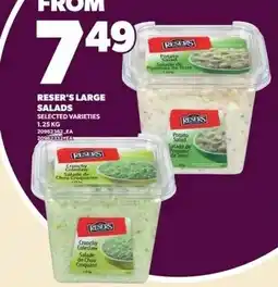 Independent Grocer Reser's large salads offer