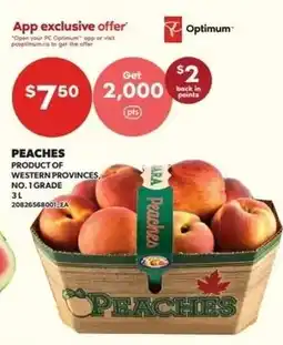 Independent Grocer Peaches offer