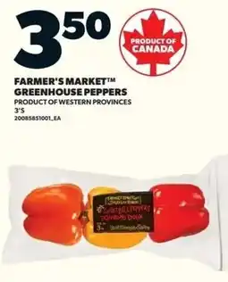 Independent Grocer Farmer's Market greenhouse peppers offer