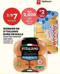 Independent Grocer Wonder buns or rolls offer