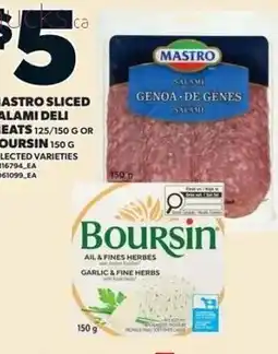 Independent Grocer Mastro sliced salami deli eats offer
