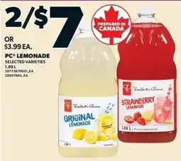 Independent Grocer PC lemonade offer
