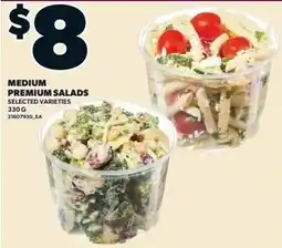 Independent Grocer Medium premium salads offer