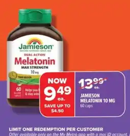 Metro Jamieson melatonin 10 mg offer