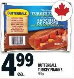 Metro Butterball turkey franks offer