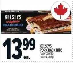 Metro Kelseys pork back ribs offer