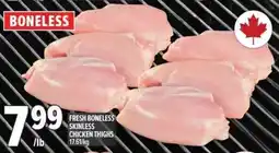 Metro Fresh boneless skinless chicken thighs offer