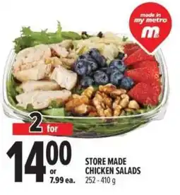 Metro Store Made Chicken Salads offer