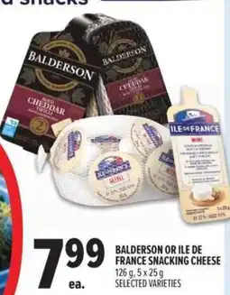 Metro Balderson or Ile de France snacking cheese offer