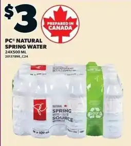 Independent Grocer PC natural spring water offer