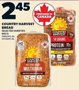 Independent Grocer Country Harvest bread selected varieties offer