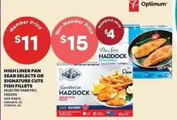Independent Grocer High Liner Pan Sear Selects or Signature Cuts Fish Fillets offer