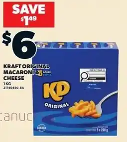 Independent Grocer Kraft original macaroni cheese offer