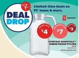 Independent Grocer Optimum ribbed fridge pitcher offer