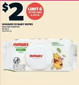 Independent Grocer Huggies 1x baby wipes offer