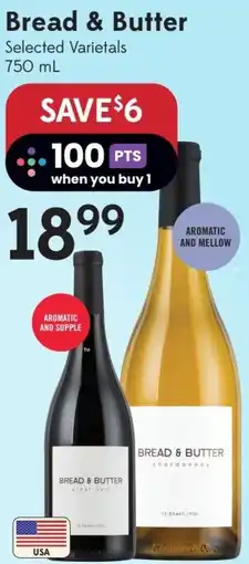 Sobeys Bread & Butter Selected Varietals offer