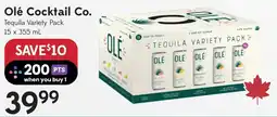 Sobeys Olé cocktail co. tequila variety pack offer