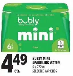 Metro Bubly mini sparkling water offer