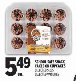 Metro School Safe snack cakes or cupcakes offer