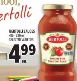 Metro bertolli sauces offer