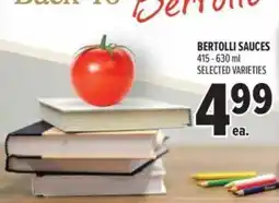 Metro Bertolli sauces offer