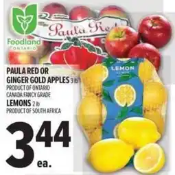 Metro Paula Red or Ginger Gold Apples offer