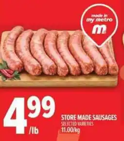 Metro Store Made Sausages offer