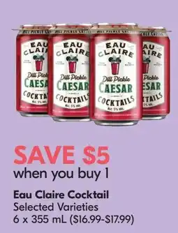 Sobeys Eau Claire Cocktail Selected Varieties offer