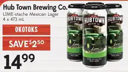 Sobeys Hub Town Brewing Co Lime-stache Mexican Lager offer