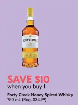 Sobeys Liquor Forty Creek Honey Spiced Whisky offer