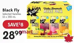 Sobeys Liquor Black Fly Vodka Lemonade Mixer Pack offer