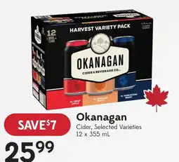 Sobeys Liquor Okanagan Cider, Selected Varieties offer