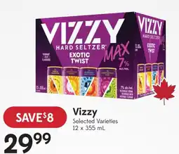 Sobeys Liquor Vizzy selected varieties offer