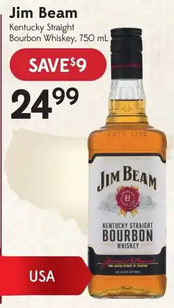 Sobeys Jim Beam Kentucky Straight Bourbon Whiskey offer