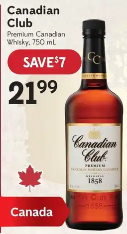 Sobeys Canadian Club Premium Canadian Whisky offer