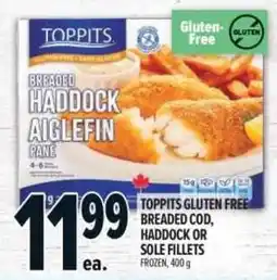 Metro Toppits gluten free breaded haddock offer