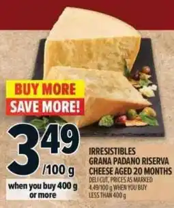 Metro Irresistibles Grana Padano Riserva Cheese Aged 20 Months offer