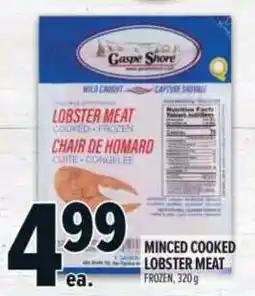 Metro Gaspe Shore minced cooked lobster meat offer
