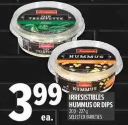 Metro Irresistibles hummus or dips offer