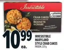 Metro Irresistible maryland style crab cakes offer